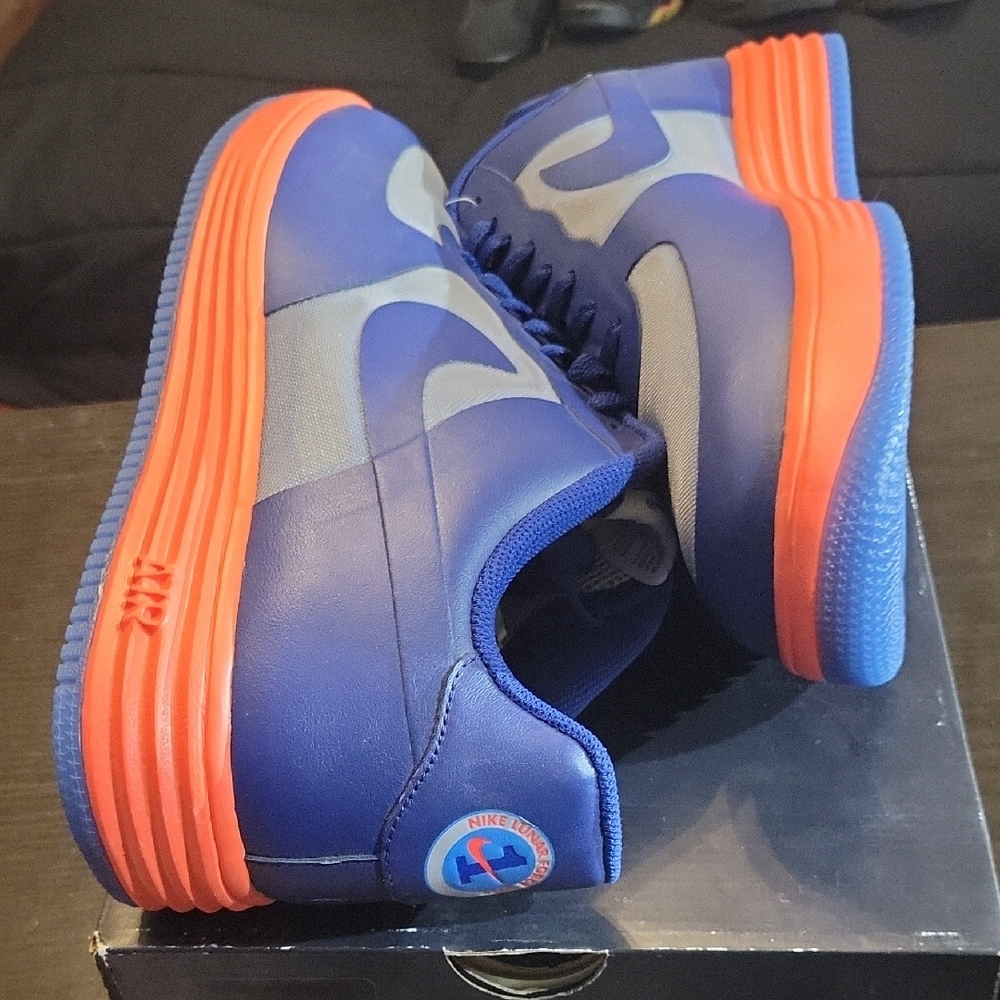 Nike Lunar Force 1 Fuse Leather "Deep Royal Blue" (2013) Mens 13 NEW W/OG BOX - Picture 7 of 11